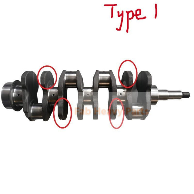 Crankshaft MD013680 Fits for Mitsubishi 4D35 Engine - Fab Heavy Parts