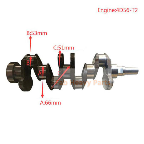Crankshaft MD374408 23111-42910 Fits for Mitsubishi 4D56-T2 Engine New Type