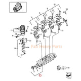 Crankshaft SBA115256631 Fits for Shibaura Engine N844 N844T Fits for CASE Skid Steer Loader SR150 - Fab Heavy Parts