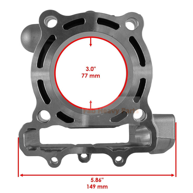 Cylindre pour Kawasaki 11005-0069 Nikasil revêtement de 77 mm