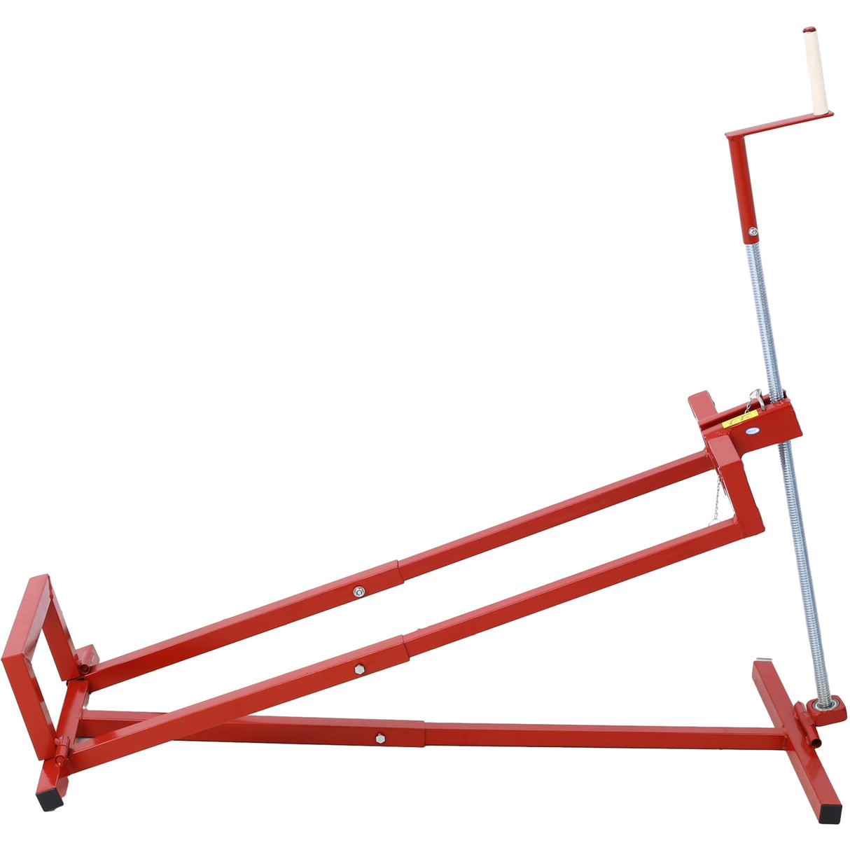 Easy Mower Lift 800 Lbs Capacity Ride-on Cleaning Aid + 45° Tilt Adjustable--Red