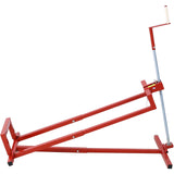 Easy Mower Lift 800 Lbs Capacity Ride-on Cleaning Aid + 45° Tilt Adjustable--Red