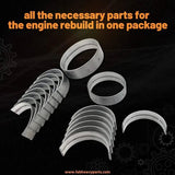 D1402 Overhaul Rebuild Kit Kubota Engine Kubota L2550D L2650D Tractor - Fab Heavy Parts