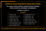 D1703 Overhaul Rebuild Kit For Kubota Engine - Fab Heavy Parts