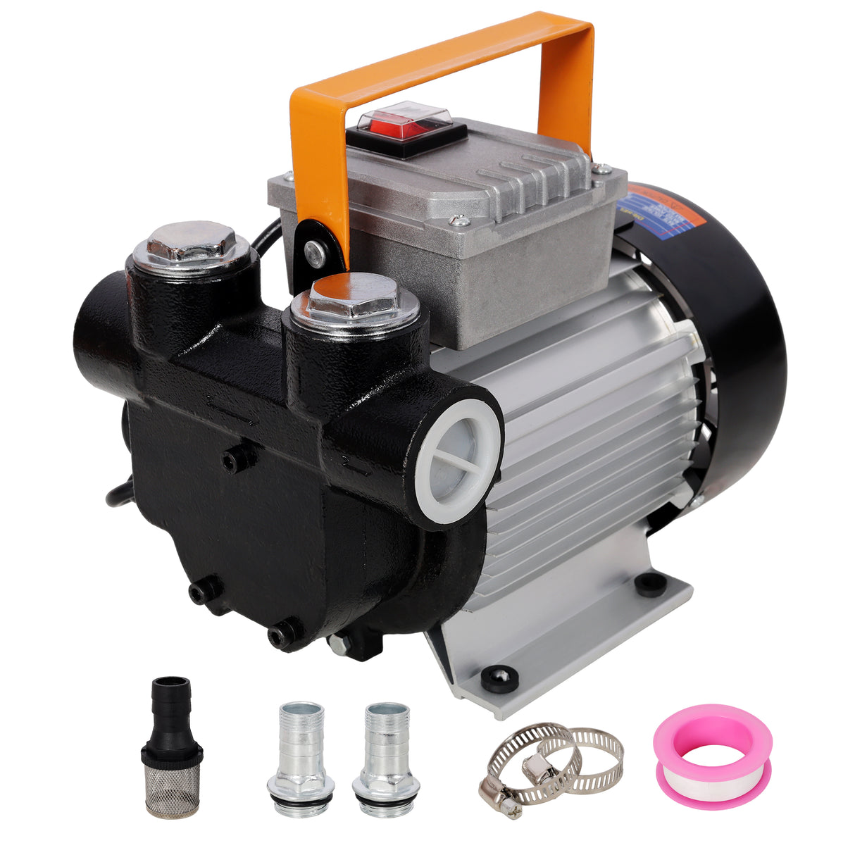 110V AC Portable Self-Priming Fuel Pump Fast Transfer Pump for Diesel Kerosene Biodiesel