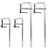4Pcs Pack Bar Clamps Set Drop Forged Steel F Clamps 2 Pcs 12 inch x 3 inch+ 2Pcs 16 inch x 4-3/4"