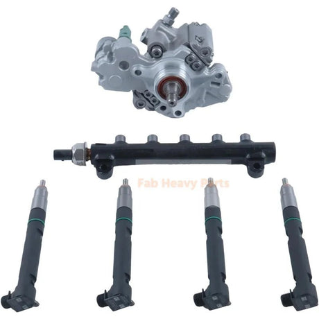 D24 Fuel Kit Fuel Pump Injectors & Common Rail 7516848 7516849 400903 - 00074D Aftermarket Replacement For Bobcat Doosan S540 S510 S530 S550 T450 E32 E35 - Fab Heavy Parts