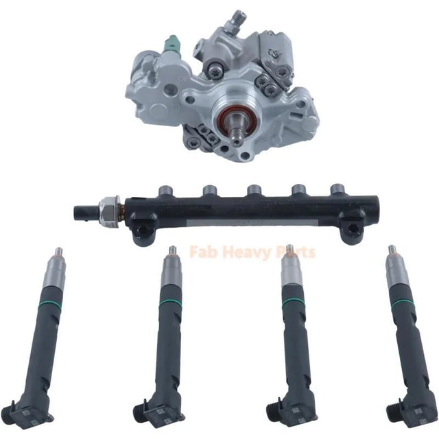 D24 Fuel Kit Fuel Pump Injectors & Common Rail 7516848 7516849 400903 - 00074D Aftermarket Replacement For Bobcat Doosan S540 S510 S530 S550 T450 E32 E35 - Fab Heavy Parts