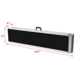 Rampe en fauteuil roulant Seuil en aluminium de 10 pieds portable et pliable 600 lb Capacité de surface non-patins Deux pièces séparées avec sac