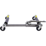 Set of 2 Wheel Dolly Car Skates Positioning Hydraulic Tire Jack Ratcheting Foot Pedal Lift 1,250lbs Capacity