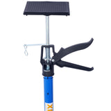 2 packs de support réglable en acier en acier 3rd Système à main pour les crics de cargaison de cartes de cartes sèches prises pour installer des armoires s'étend de 45 à 114 pouces avec un sac de transport - Blue