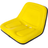Deluxe Mower Tractor Seat with Slide--Yellow