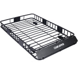 Rooftop Cargo Carrier Basket Motoring Roof Rack Top Mount Rack 64" Capacity 150 lbs--Black