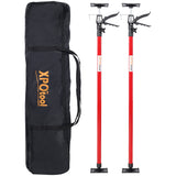 2Pack Adjustable Support Pole Steel 3rd Hand Support System Rod Extends from 45 to 114 Inch with Carrry Bag--Red