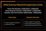 D902 Overhaul Rebuild Kit Kubota RTV900 RTV900G RTV900G9 RTV900R RTV900T RTV900W - Fab Heavy Parts