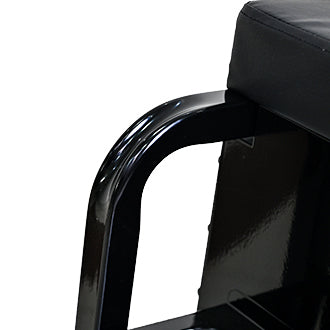 300 Lbs Capacity Heavy Duty Rolling Bench with 360 Degree Swivel Wheels--Black