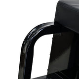 300 Lbs Capacity Heavy Duty Rolling Bench with 360 Degree Swivel Wheels--Black