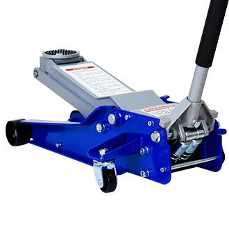 5 Ton Low Profile Floor Jack Heavy-Duty Steel Racing with Dual Piston Quick Lift Pump Lifting Range 4"-21"