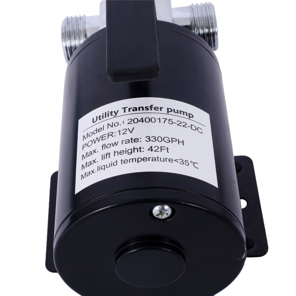 DC 12 - Volt 1/10HP 330GPH Battery Powered Mini Portable Electric Utility Sump Transfer Water Pump with Water Hose Kit - Fab Heavy Parts