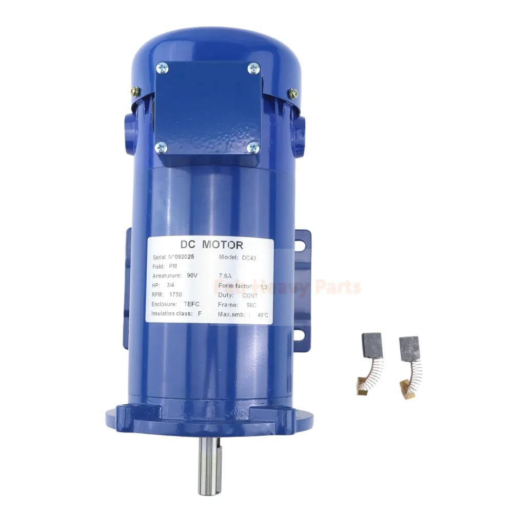 DC Motor MD0507A Fits for Hallmark Industries 3/4HP 56C 90V 1750RPM TEFC