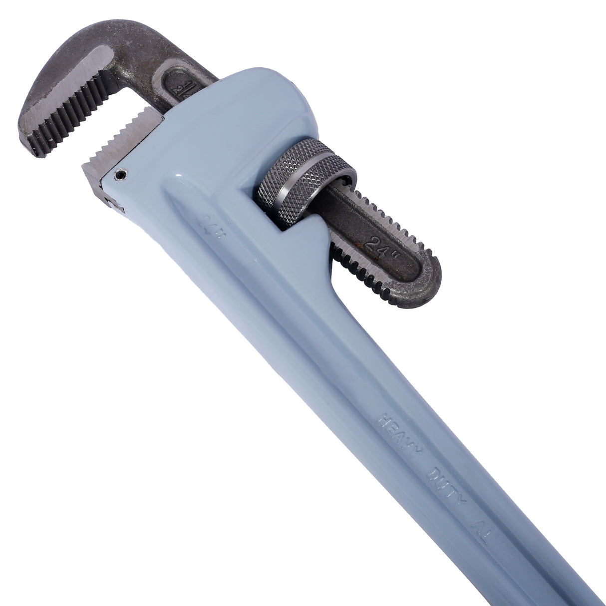 24 inch Aluminum Straight Pipe Wrench Heavy Duty Plumbers Easy to Carry Hangable Design