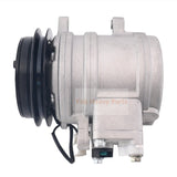 Delphi SP10 A/C Compressor with Single Groove 12volt Cluch Fits for Mahindra Tractor 4510 5010 2538 6010 6110 - Fab Heavy Parts