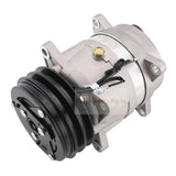 Delphi V5 A/C Compressor 42N - 07 - 11170 Fits for Komatsu Backhoe Loader WB93R - 5 WB93R - 5E0 WB93R - 5E0 WB97R - 5 WB97R - 5E0 WB97S - 5E0 WB93S - 5 WB97S - 5 - Fab Heavy Parts