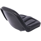 Deluxe Mower Tractor Seat with Slide - Black - Fab Heavy Parts
