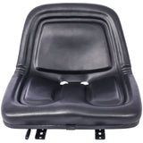 Deluxe Mower Tractor Seat with Slide - Black - Fab Heavy Parts