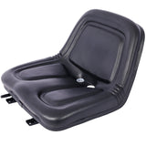 Deluxe Mower Tractor Seat with Slide - Black - Fab Heavy Parts
