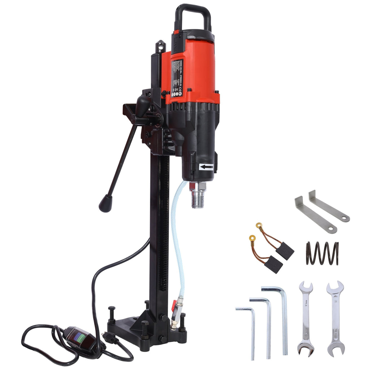 Diamond Core Drilling Machine 9in Wet&Dry Concrete Core Drill Rig with Stand 750RPM Speed 3200W - Fab Heavy Parts