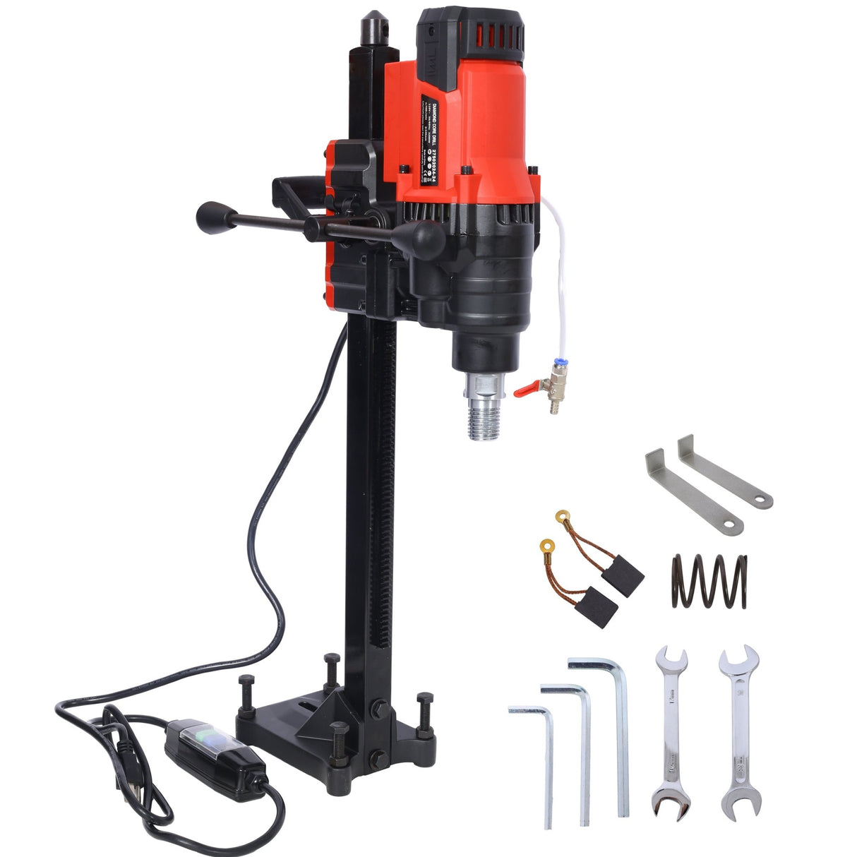 Diamond Core Drilling Machine Wet&Dry Drill Rig with Stand 700RPM Speed 9.4in Diameter 3200W - Fab Heavy Parts