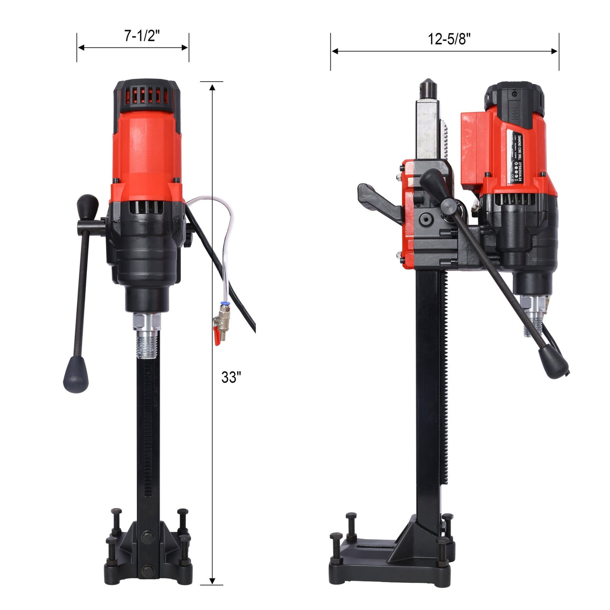 Diamond Core Drilling Machine Wet&Dry Drill Rig with Stand 700RPM Speed 9.4in Diameter 3200W - Fab Heavy Parts