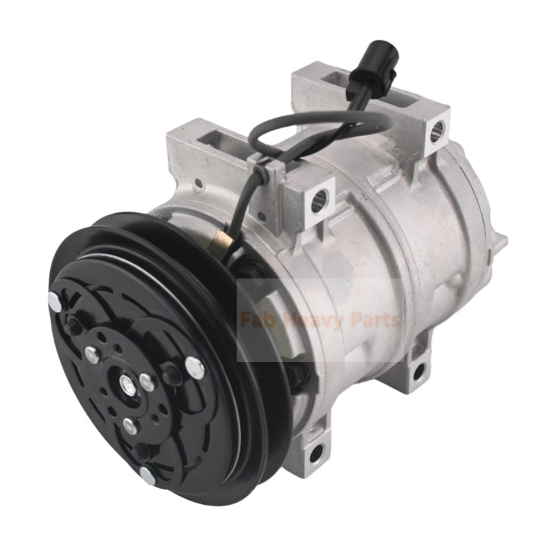 DKS15CH A/C Compressor 42W - 07 - 11280 Fits for Komatsu Wheel Loader WA115 - 3 WA70 - 6 WA65 - 6 WA100M - 6 WA90 - 6 WA80 - 6 WA80M - 7 WA70 - 7 WA100M - 7 - Fab Heavy Parts