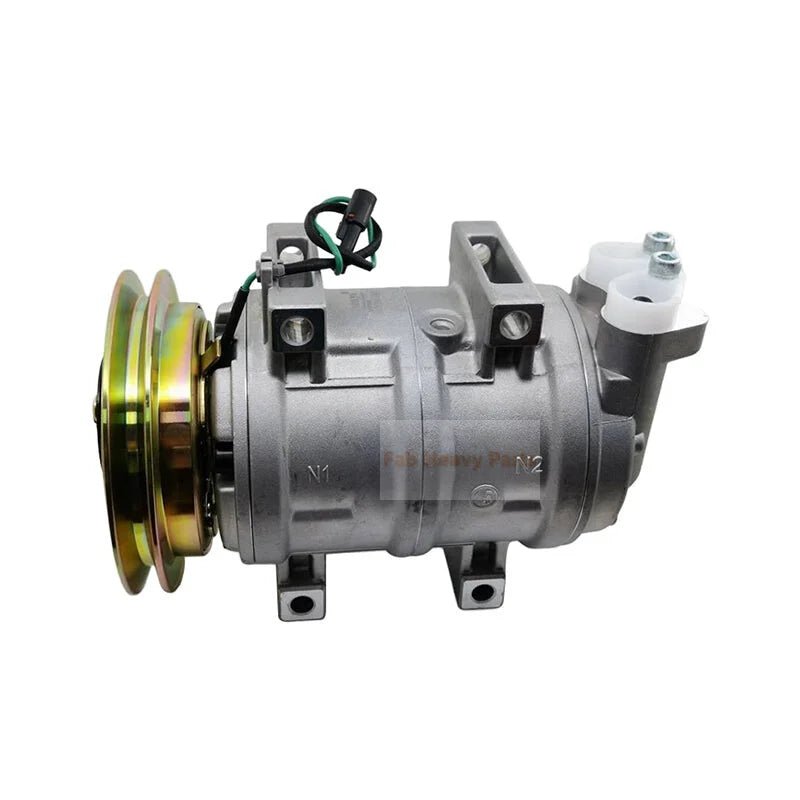DKS15CH A/C Compressor 4361053 Fits for Hitachi Excavator EX100 - 5 EX120 - 5 EX135UR - 5 EX200 - 5 EX210H - 5 - Fab Heavy Parts
