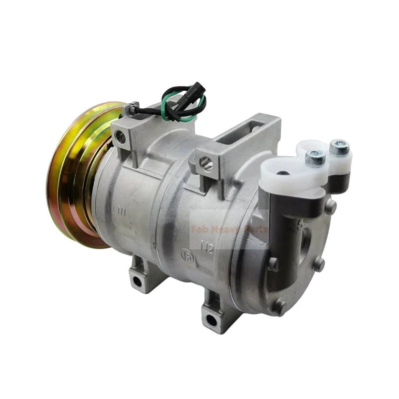 DKS15CH A/C Compressor 4361053 Fits for Hitachi Excavator EX100 - 5 EX120 - 5 EX135UR - 5 EX200 - 5 EX210H - 5 - Fab Heavy Parts