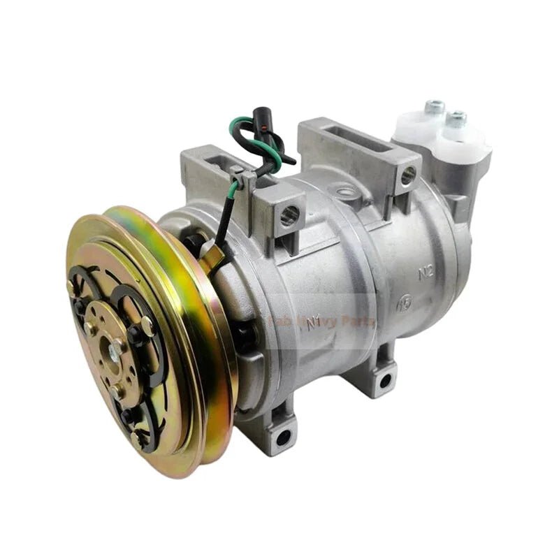 DKS15CH A/C Compressor 4361053 Fits for Hitachi Excavator EX100 - 5 EX120 - 5 EX135UR - 5 EX200 - 5 EX210H - 5 - Fab Heavy Parts