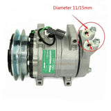 DKS15CH A/C Compressor 506011 - 6800 Fits for Komatsu Excavator PC100 - 6 PC120 PC210 PC300 PC350 PC400 - Fab Heavy Parts