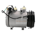 DKV14C A/C Compressor 11N6 - 90040 Fits for Hyundai HL730 - 7 HL730TM - 7 HL740 - 3 HL740 - 7 HL740TM - 7 HL757 - 7 Fits CASE 1221E Wheel Loader - Fab Heavy Parts