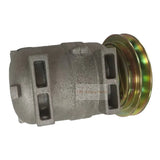 DKV14C A/C Compressor 506021 - 6413 Fits for Hyundai Excavator R255 - 7 R250LC - 7 R290LC - 7 R300LC - 7 R305LC - 7 R360LC - 7 R500LC - 7 - Fab Heavy Parts