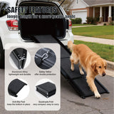 Dog Ramp for Car 65"X17.2" Large Folding Pet Stair Ramps for Truck SUV with Non - Slip Surface Outdoor Dog Car Ramp for Medium & Large Dogs - Fab Heavy Parts
