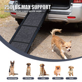 Dog Ramp for Car 65"X17.2" Large Folding Pet Stair Ramps for Truck SUV with Non - Slip Surface Outdoor Dog Car Ramp for Medium & Large Dogs - Fab Heavy Parts