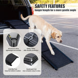 Dog Ramp for Car 71" Long & 19.3" Wide Portable Dog Ramps for Large Dogs with Non - Slip Rug Surface Dog Car Ramp for SUV Car & Truck - Fab Heavy Parts
