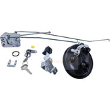 Door Lock Assembly 20Y - 54 - 52820 Latch 20Y - 53 - 12201 Fits for Komatsu PC130 - 8 PC300 - 8 PC350 - 8 PC400 - 8 PC220 - 8 for Toyota Forklift 7FD10 7FD20 7FD25 7FD30 7FDF30 7FGF15 - Fab Heavy Parts