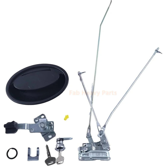 Door Lock Assembly 20Y - 54 - 52820 Latch 20Y - 53 - 12201 Fits for Komatsu PC130 - 8 PC300 - 8 PC350 - 8 PC400 - 8 PC220 - 8 for Toyota Forklift 7FD10 7FD20 7FD25 7FD30 7FDF30 7FGF15 - Fab Heavy Parts