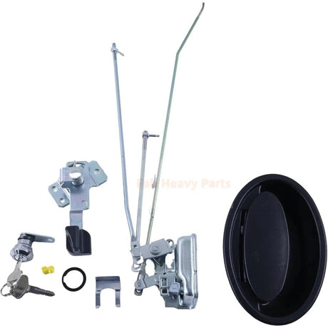 Door Lock Assembly 20Y - 54 - 52820 Latch 20Y - 53 - 12201 Fits for Komatsu PC130 - 8 PC300 - 8 PC350 - 8 PC400 - 8 PC220 - 8 for Toyota Forklift 7FD10 7FD20 7FD25 7FD30 7FDF30 7FGF15 - Fab Heavy Parts