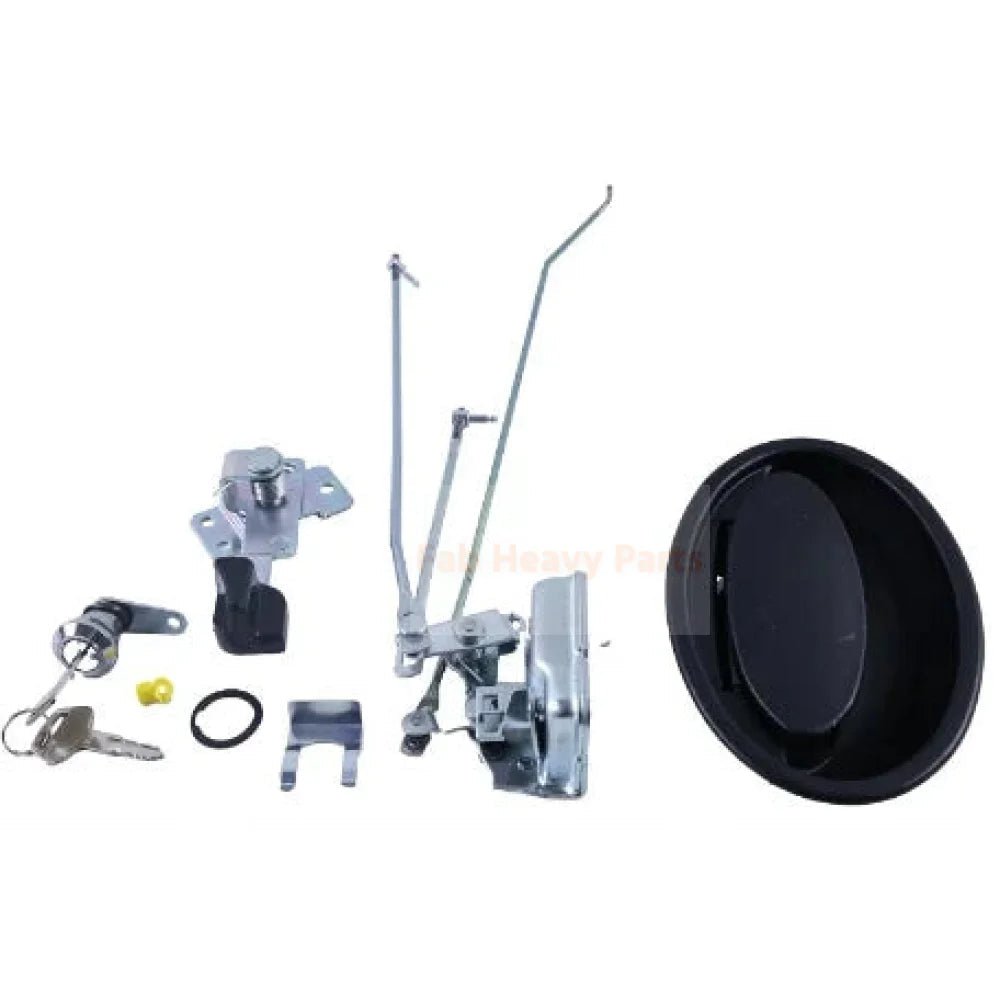 Door Lock Assembly 20Y - 54 - 52820 Latch 20Y - 53 - 12201 Fits for Komatsu PC130 - 8 PC300 - 8 PC350 - 8 PC400 - 8 PC220 - 8 for Toyota Forklift 7FD10 7FD20 7FD25 7FD30 7FDF30 7FGF15 - Fab Heavy Parts