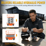 Double Acting Hydraulic Power Unit 3kW 24V DC 8 Quart Steel Tank 1.8GPM 2900PSI SAE 8 Fits for Dump Trailer Car Lifting - Fab Heavy Parts