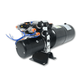 Double Acting Hydraulic Power Unit 3kW 24V DC 8 Quart Steel Tank 1.8GPM 2900PSI SAE 8 Fits for Dump Trailer Car Lifting - Fab Heavy Parts