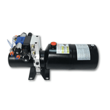 Double Acting Hydraulic Power Unit 3kW 24V DC 8 Quart Steel Tank 1.8GPM 2900PSI SAE 8 Fits for Dump Trailer Car Lifting - Fab Heavy Parts